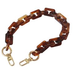 PRICES MAY VARY. Premium Quality: Purse chain strap is made of good quality resin material with tortoise shell pattern, smooth surface, never fade, durable enough Size(Approx.): Total resin chain length: 45cm/17.7 inch. Please check the size carefully before purchasing There are two types of buckles at both ends of the chain, you can choose according to your needs, both of the buckles are easy to open and close, quick installation and remove Vintage style replacement strap for DIY bag, such as h Nyc Outfit Ideas, How To Make Purses, Purse Hardware, Shell Pattern, Purse Strap, Handbag Straps, Diy Accessories, Cross Body Bag, Handmade Accessories