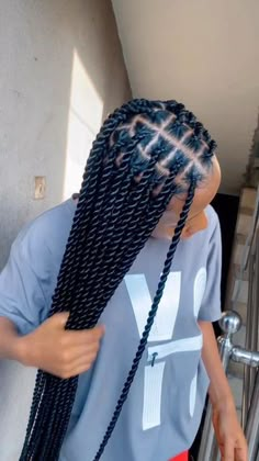 Twist Long Braids Hairstyles, Knotless Braids Twists, Styles For Twists Braids, Braided Twists Hairstyles For Black Hair, How To Style Twists Braids, Medium Knotless Twists, Box Braid Twist Hairstyles, Big Box Twist Braids, Best Braids For Black Women