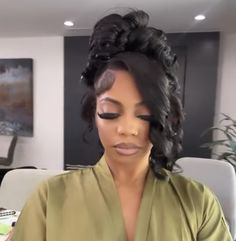 Lace Front Up Do Styles, Half Up Classy Hairstyles, Half Updo Prom Hair, Simply Prom Hairstyles, Wig Bun Hairstyles Black Women, Black Women Hairstyles Half Up Half Down, Sweet 16 Updo Hairstyles, Creative Half Up Half Down Hair, Black Women Updo Hairstyles Wedding