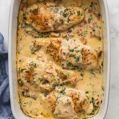 Baked Tuscan Chicken Breasts [VIDEO] - The Recipe Rebel Tuscan Chicken Bake Recipes, Baked Chicken Meal Ideas, Tuscan Chicken Recipes, Italian Chicken Breast, Perfect Baked Chicken Breast, Perfect Baked Chicken, Creamy Tuscan Chicken, Protein Ideas