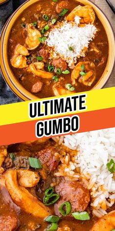 the ultimate gumbo recipe is ready to be eaten