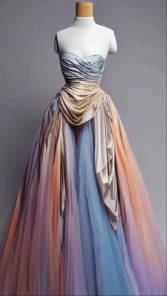 Feyre Costume, Starfall Gown, Night Court Fashion, Rainbow Gown, Fae Ball, Celestial Gown