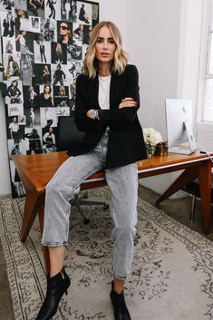 Office Outfits For Ladies, Branding Photoshoot Inspiration, Chique Outfits, Spring Look, Work Outfits Women