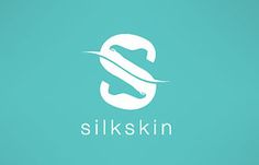 the logo for silkkin is shown on a blue background