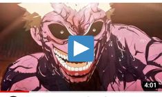 an animated image of a demonic looking man with his mouth open and eyes wide open