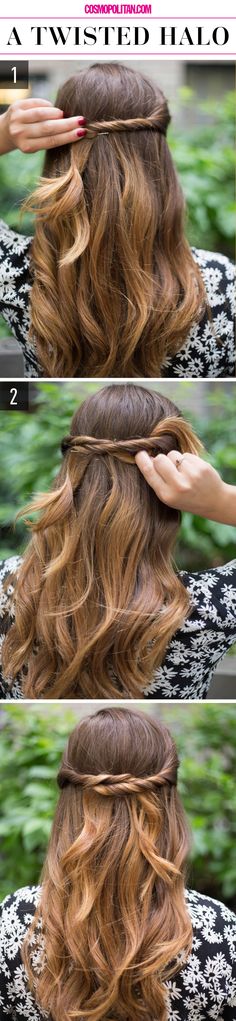 Oh my gosh! I was so shocked by how easy and cute this looks!!! Ahhh!!! #inlove Lazy Girl Hairstyles, Super Easy Hairstyles, Lazy Hairstyles, Step By Step Hairstyles, Top Hairstyles, Awesome Hair, Heatless Hairstyles, Lazy Girl