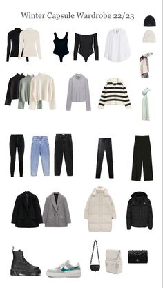 Winter Fashion Outfits Casual, Winter Capsule, Winter Capsule Wardrobe, Clothes And Shoes