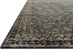 an area rug with various colors and patterns