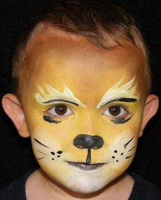 Face Painting Lion | Visit our website www.jojosfacepainting… | JoJos Face Painting | Flickr Face Painting Lion, Lion Face Paint Easy, Lion Makeup, Rainbow Face Paint, Animal Face Paintings, Cheetah Face, Lion King Party