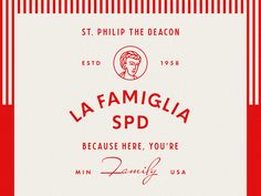 the label for la famiglia spd