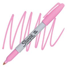 a pink pen with the words sharpie on it