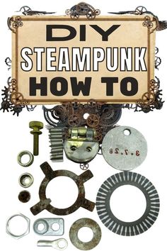 I found a great DIY steampunk how to guide that explains what you need to know to make steampunk crafts - check it out! Diy Steam Punk Jewelry, Steampunk Ideas Diy, Steam Punk Decor Diy, Steampunk Centerpieces Diy, Steampunk Book Cover Diy, Steampunk Diy Crafts How To Make, Steampunk Assemblage Art, Steampunk Classroom Decor