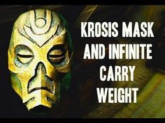 a mask with the words krosss mask and infinite carry weight