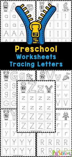 preschool worksheets for teaching letters