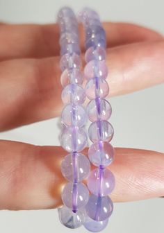 Beautiful 6mm lavender moon quartz bracelets with lovely lavender colour. The diameter of the bracelets is approximately 57mm so they run slightly small. Lavender Jewelry, Lavender Jewellery, Moon Quartz, Lavender Moon, Lavender Colour, Lovely Lavender, Lavender Color, Quartz Bracelet, Beauty Book