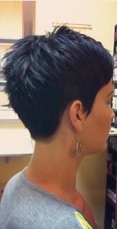 Haircut Pixie, Blond Balayage, Sassy Hair, Round Faces, Back View, Pixie Cuts