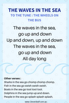 the waves in the sea poem