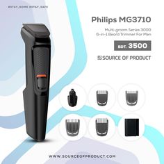 an advertisement for the philips mc770 hair and beard trimmer