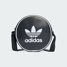 HIGH QUALITY Lorem ipsum dolor sit amet consectetur. FAST SHIPPING Lorem ipsum dolor sit amet consectetur. LOW PRICES Lorem ipsum dolor sit amet consectetur.   New Adidas Original ADICOLOR CLASSIC ROUND BAG BLACK / WHITE IT7592 TAKSE ADICOLOR CLASSIC ROUND BAG IT7592 BLACK / WHITE Features: •Condition : New •Materials: Polyurethane •Size: W 6.7"(17cm) x H 6.7"(17cm) x  D 2"(5cm) Convenient and stylish shoulder bags with a vintage vibe From the streets to the festival, this adidas classic bag is versatile enough to take you wherever you need to go. The zippered main compartment holds your most-used items, while the front pouch keeps smaller items secure. The strap length can be adjusted to your liking for a comfortable fit. The combination of sturdy yet lightweight materials and a retro vib Running Clothes Women, Bold Shoes, Adidas Adicolor, Adidas Bags, Adidas Classic, Adidas Original, Stylish Shoulder Bag, Round Bag, Classic Bags