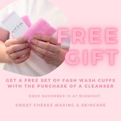 Receive a free pair of face wash cuffs when you sign up & buy a facial cleanser Facial Cleanser, Free Gifts, Sign Up, Cuff