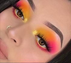 Drag Makeup Looks, Mexican Makeup, Sunset Eyeshadow, Smokey Eye Makeup Steps, 2016 Makeup, Bratz Girls, Casual Glam, Drag Makeup, Hot Makeup