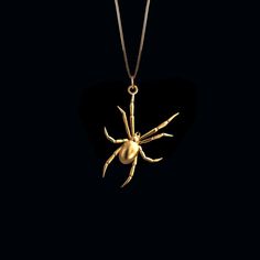 Spider Pendant - johnnysaintstudio Spider Pendant, Spider Jewelry, Spider Necklace, Phoenix Pendant, Prom 2024, Buy List, Gold Dragon, Small Circle, Solid Gold Chains