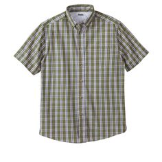 We've improved one of our customer favorites! This Wrinkle Resistant Short-Sleeve Sport Shirt resists significant shrinkage with its pre-washed cotton blend construction. Now you can throw your sport shirts in the dryer without a worry! Safari Green, Sport Shirts, Free Sport, Target Clothes, Sport Shirt, Mens Big And Tall, Big And Tall, Wrinkle Free, Sports Shirts