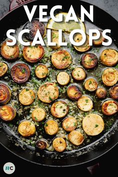 the cover of vegan scallops