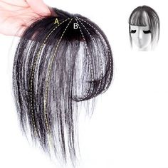 Buy FANCY 3D Air Bangs Hair Topper Extension Invisible Seamless Thin Neat Air Bangs at Walmart.com Air Bangs, Buy Wigs, Bun Hair Piece, Eye Brows, Front Hair, Fringe Bangs, Real Human Hair Extensions, Hair Extensions Best, Hair Topper