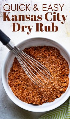 whisking a bowl of dry rub. Dry Rub For Pork, Air Fryer Recipes Pork, Bbq Rub Recipe, Sweet Pork, Meat Rubs