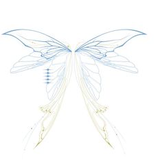 a drawing of a butterfly with wings spread out