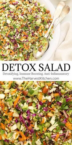 Inflammation Diet Recipes, Detox Salad, Resep Diet, Detox Recipes, Veggie Dishes, Spaghetti Squash