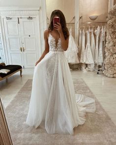 A Wedding Dress, A Wedding, Spaghetti, Wedding Dresses, Wedding Dress, Lace, Dresses