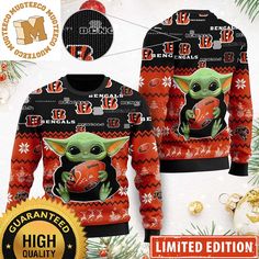 Enhance your holiday style with our exceptional Christmas Ugly Sweater collection. Our custom Xmas ugly sweaters are not just a festive tradition; they’re a unique expression of your style. These humorous holiday sweaters showcase a delightful variety of holiday-themed patterns, each crafted with meticulous attention to detail. From classic holiday motifs to entirely unique ugly [...] Football Hoodies, Yoda Shirt, Louis Vuitton Bedding Set, Louis Vuitton Bedding, Iconic Shoes, Star Wars Christmas, Gifts For Football Fans, Sneakers Collection, Brown Babies