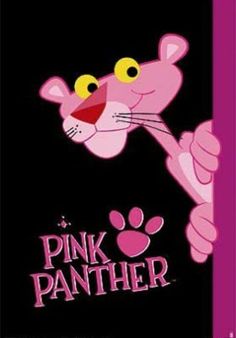 the pink panther movie poster is shown