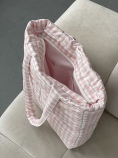 Pink Puffer Bag, Board Display, Peg Board, Bag Shoulder, Scrunchies, Gingham