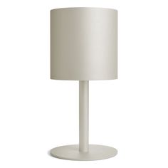 a white table lamp on a white background