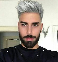 Granny Hair, Men's Hairstyle, Men Hair, Corte De Cabelo Masculino, Grey Hair Color