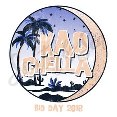 the logo for kao chella bid day