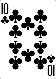 the back side of a playing card with four of spades on each side and two of