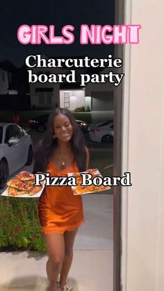 Nye Girls Night In, Ladies Night In Party Ideas Decorations, Girls Night Board Food, Bring Your Own Board Night, Girls Night Games Black People, Themed Girls Night In, Charcuterie Board Night With Friends, Creative Food Board Ideas, Ladies Sleepover Ideas