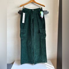 New With Tags. Corduroy Thick Stripes With Cargo Pockets. Dark Forest Green Color. Versatile For The Fall Season. Dress Them Up Or Down!! Cargo Green Pants, Dark Forest Green Color, Forest Green Color, Dark Forest Green, Green Pants, Dark Forest, Fall Season, Forest Green, The Fall