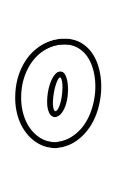 the letter o is shown in black and white