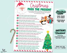 a christmas pass the present game for kids