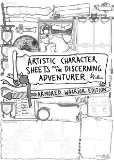 the cover for an article about character sheets and discerning adventure