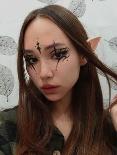 Goth Elf Makeup, Cyberpunk Eyeliner, Witchy Eyeliner, Intricate Eyeliner, Snake Eyeliner, Fantasy Eyeliner, Artistic Eyeliner, Extreme Eyeliner, Fairy Eyeliner