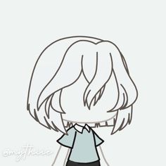 Gacha Life Short Hair, Gacha Fox, Gacha Life Hairstyles, Gacha Life Hair, Gacha Hairstyles, Chibi Hair