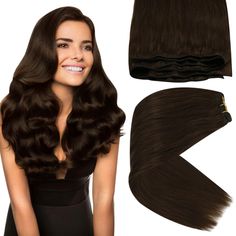 PRICES MAY VARY. Double Weft Design: Our human weft extensions brown blend naturally with your hair, using no clips or wires; The double weft design ensures durability; Short hairs at the root of extensions are normal and not a concern Wearing Methods: Human hair extensions weft can be applied using a wide range of methods, including sew-in, clip-in, glue-in, and micro link; When using sew in hair extensions, be cautious with the stitching at the incision to prevent hair loss Personalized Style: Dark Brown Hair Extensions Long, Chocolate Brown Hair Extensions, 22 Inch Hair Extensions Dark Brown, Sew In Extensions, Bellami Hair Extensions Walnut Brown, Brown Hair Extensions, Sew In Hair Extensions, Chocolate Brown Hair, Weft Hair Extensions