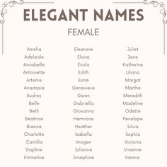 the names of different people in english and spanish are shown on this white poster with an ornate frame