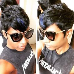 STYLIST FEATURE| Love this #tbt pixie ✂️ on @a1_since_day_oneee styled by #BrooklynStylist @angiehairstudio Fierce cut #voiceofhair ✂️========================== Go to VoiceOfHair.com ========================= Find hairstyles and hair tips! ========================= Find Hairstyles, Hair Dos